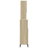 3 Piece Bathroom Furniture Set Sonoma Oak Engineered Wood 3282654