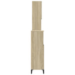 3 Piece Bathroom Furniture Set Sonoma Oak Engineered Wood 3282654