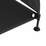 Raised Dog Bed Folding Black 127 x 81 x 108 cm Fabric and Steel 42008221