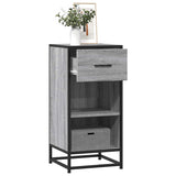 Sideboard Grey Sonoma 35.5x35x76 cm Engineered Wood and Metal 848957