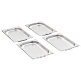 Gastronorm Containers 12 pcs GN 1/4 20 mm Stainless Steel 50899