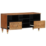TV Cabinet 100x33x46 cm Solid Wood Mango 358302