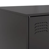 Coffee Table Black 67x50x44 cm Steel 841727