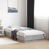 Bed Frame without Mattress Concrete Grey 90x190 cm Single 839633