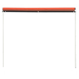 145897 Retractable Awning 300x150 cm Orange and Brown