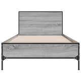 Bed Frame with Headboard Grey Sonoma 80 x 200 cm 8009110