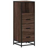Bathroom Cabinet Brown Oak 35x37.5x100 cm Engineered Wood 849253