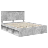 Bed Frame Concerte Grey 150 x 200 cm Solid Pine Wood 3410995
