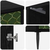 Bedside Cabinet GELEEN 2 pcs Black Oak 36 x 33 x 51 cm 8007234
