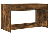 Desk with Drawer Smoked Oak 100 x 50 x 78 cm Engineered Wood 888942