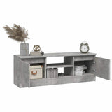 TV Cabinet with Door Concrete Grey 102x30x36 cm 823354