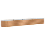 Garden Raised Bed Brown 400 x 80 x 44 cm Steel 42011330
