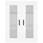 Highboard White 69.5x34x180 cm Engineered Wood 3198217