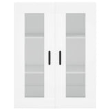 Highboard White 69.5x34x180 cm Engineered Wood 3198217