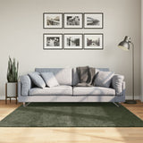 Rug HUARTE Short Pile Soft and Washable Forest Green 160x160 cm 375097