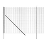 Wire Mesh Fence Anthracite 1.6x10 m Galvanised Steel 154196