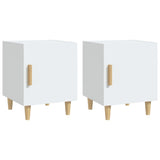 ZNTS Bedside Cabinets 2 pcs White Engineered Wood 812043