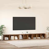 TV Cabinet Set 3 pcs Old Wood 37 x 35 x 107 cm Engineered Wood 3393552
