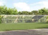 Chicken Cage 4 pcs Silver 800 x 200 x 200 cm Steel and PE 3368324