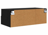 TV Wall Cabinets Wall-mounted 2 pcs Black Oak 60 x 30 x 30 cm 882927