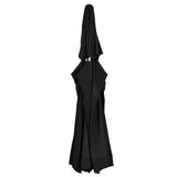 Replacement Fabric for Outdoor Parasol Black 610 cm 312552