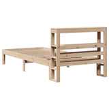 Bed Frame with Headboard without Mattress 75x190 cm Small Single 3306031