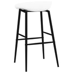 ZNTS Bar Chairs 2 pcs White 248156