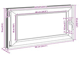 Basement Window RISOR 90 x 70 cm PVC and Glass Anthracite 42047330