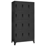 Locker Cabinet Anthracite Steel Large Locker Cabinet 339815