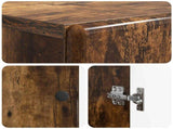 Bathroom Cabinet with Open Shelf BREDA Smoked Oak 897480