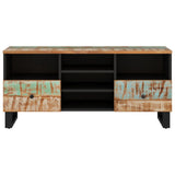 TV Cabinet 100x33x46 cm Solid Wood Reclaimed and Engineered Wood 351980