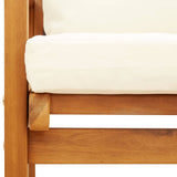 Garden Sofa Bench 120 cm with Cushion Solid Wood Acacia 366378