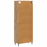 Highboard 2 pcs Old Wood 69.5 x 34 x 180 cm Engineered Wood 3403184