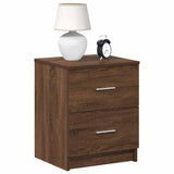 Bedside Cabinets 2 pcs with 2 Drawers Brown Oak 40x36x50 cm 858798