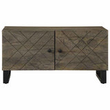 Coffee Table Black 80x50x40 cm Solid Wood Mango 4017689
