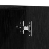 Wardrobe Black Oak 90 x 52 x 200 cm Engineered Wood 862436