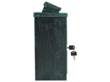 Wall Mounted Mailbox Green 29 x 13 x 41 cm Cast Aluminum 42023496