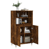 Highboard Smoked Oak 60x36x110 cm Engineered Wood 831481