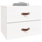 ZNTS Wall-mounted Bedside Cabinet White 50x36x40 cm 820978