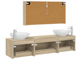 Bathroom Furniture Set 4 pcs Sonoma Oak 3406945