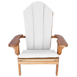 Garden Adirondack Chair Natural Solid Teak Wood 42041356