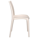Garden Chair Set of 2 Cream Polypropylene Standard Durable 364733