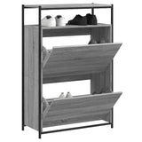 Shoe Cabinet Grey Sonoma 75x34x112 Engineered Wood 840037