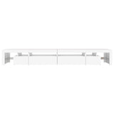 TV Cabinet with LED Lights White 290x36.5x40 cm 3152802