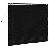 Venetian Blind Black 155 x 130 cm 35 mm Solid Paulownia Wood 42015477