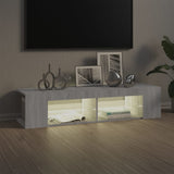 TV Cabinet with LED Lights Grey Sonoma 135x39x30 cm 815694