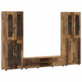 TV Cabinet Set with Shelf FLORIN 3 pcs Old Wood Engineered Wood 3398012