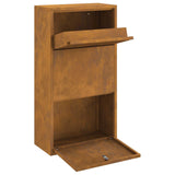 Parcel Drop Box Rusty 44 x 22 x 82 cm Weathering Steel 874925
