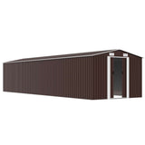 Garden Shed Brown 257x990x181 cm Galvanised steel 47039