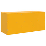 TV Cabinet Mustard Yellow 99x39x44 cm Steel 841736